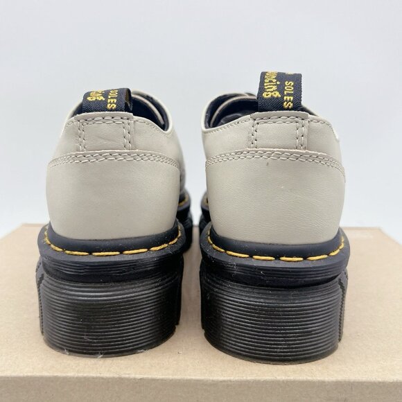 Dr. Martens Audrick 3-Eye Platform Lace Up Shoe VINTAGE TAUPE Nappa Lux US 6 - Picture 9 of 14